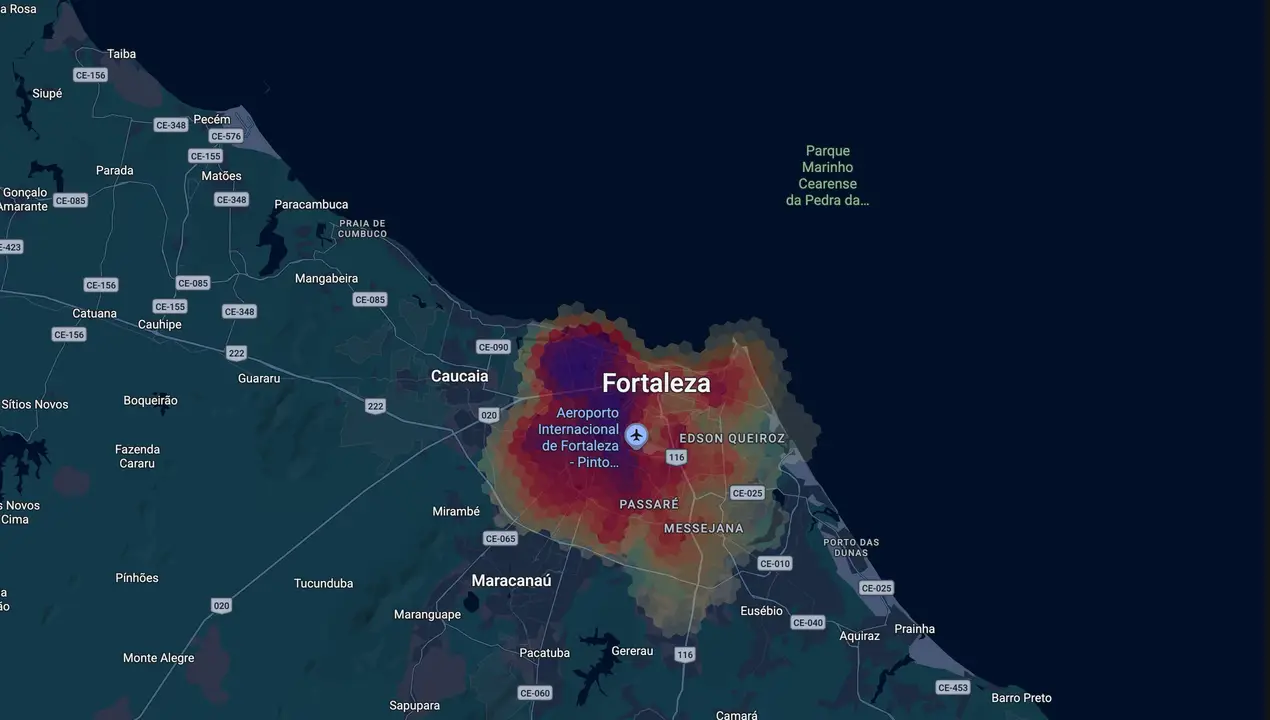 Mapa eleitoral de Wellington Sabóia
