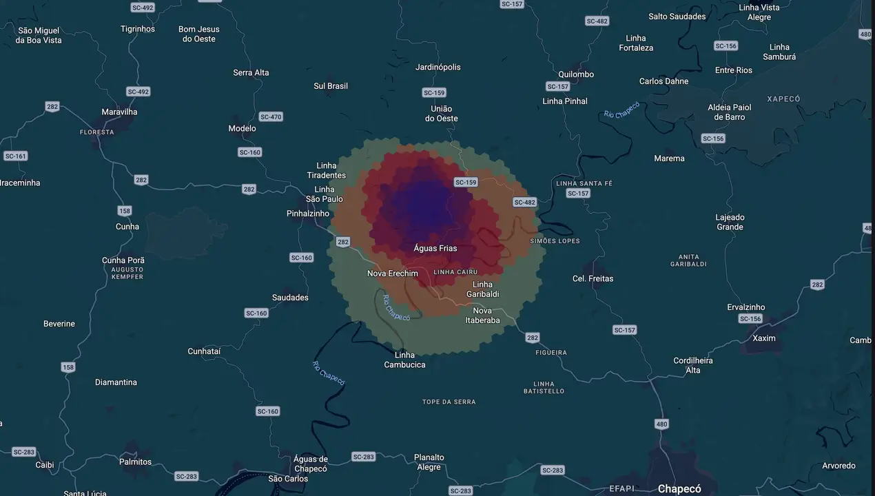 Mapa eleitoral de Wesley