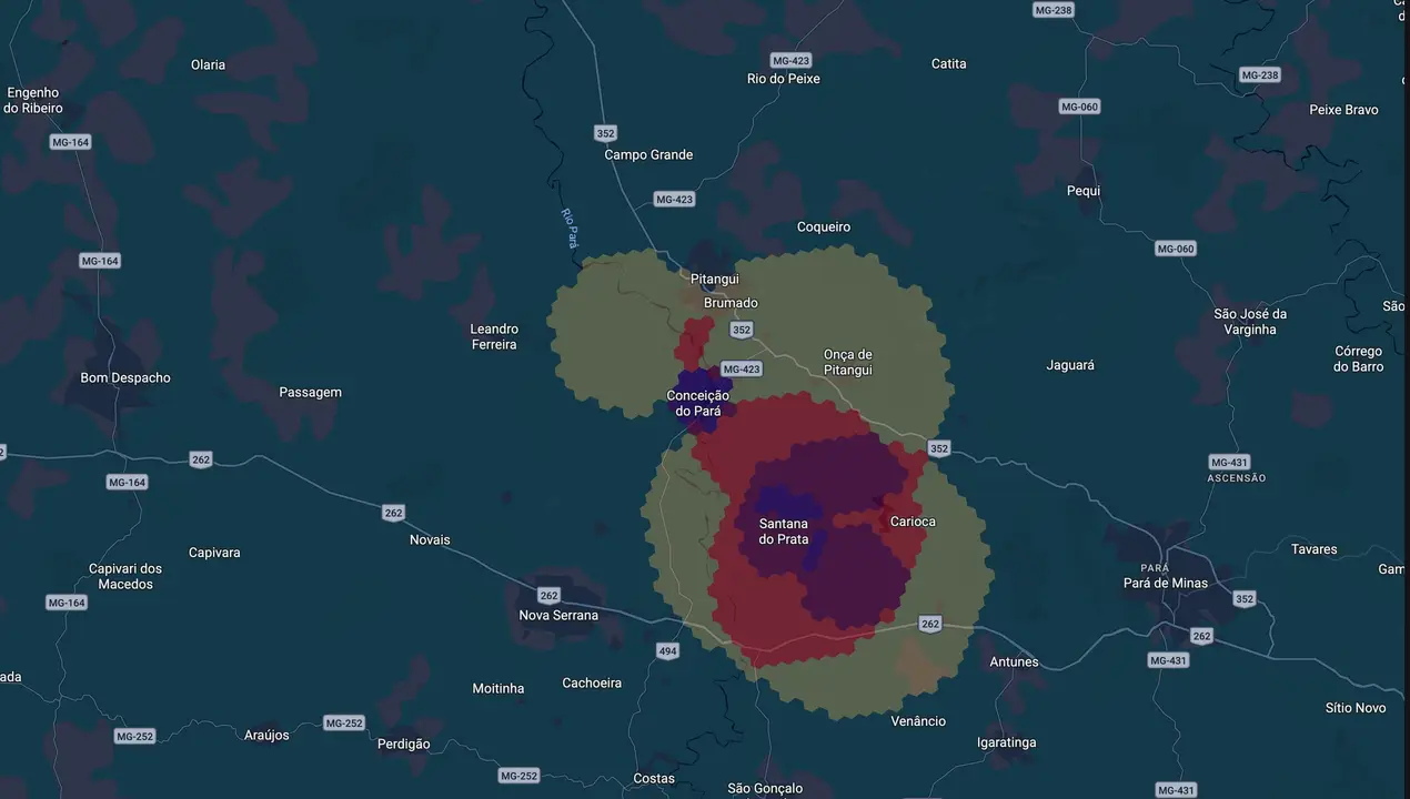 Mapa eleitoral de Wesley Pitt