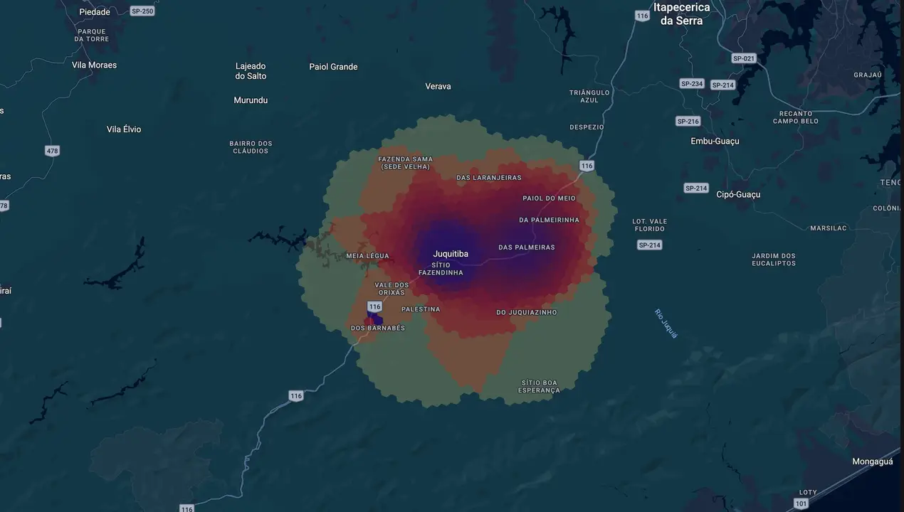 Mapa eleitoral de Willians Soares