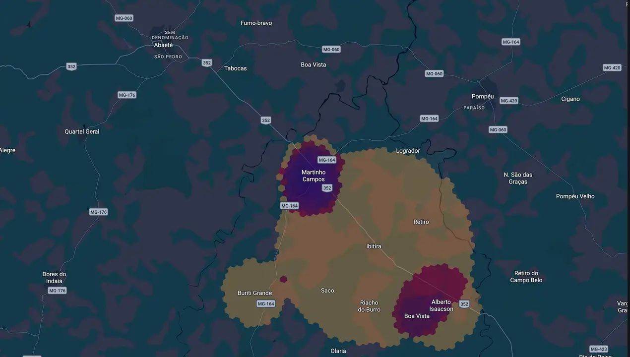 Mapa eleitoral de Wilson Afonso