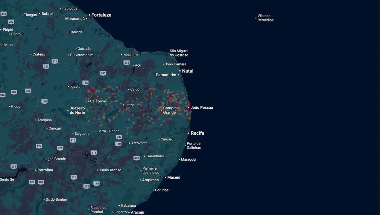 Mapa eleitoral de Wilson Filho