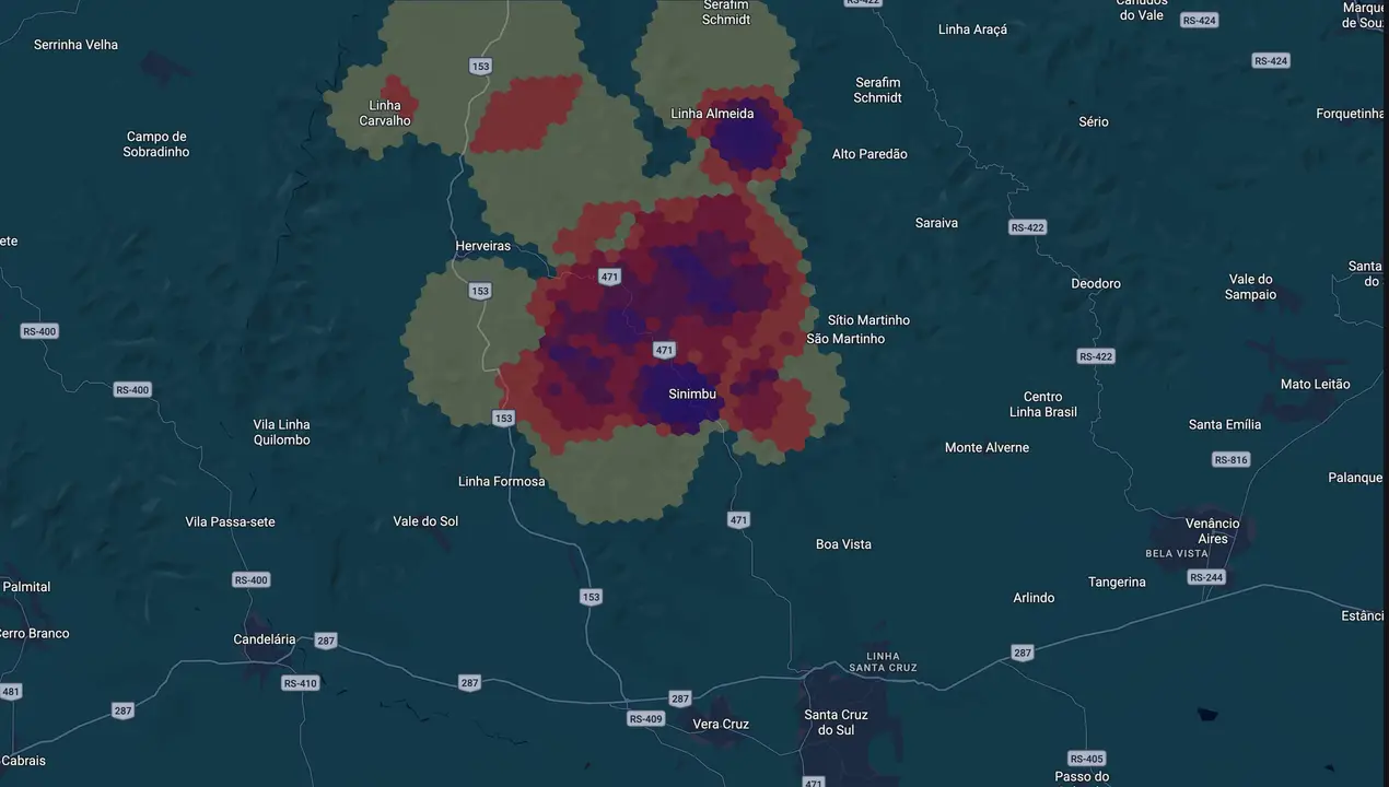 Mapa eleitoral de Wilson Molz