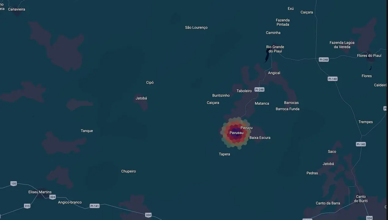 Mapa eleitoral de Winicius Valério