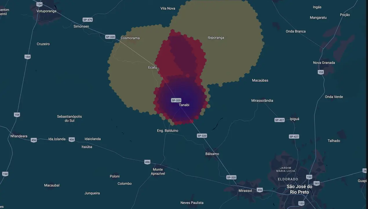 Mapa eleitoral de Xandão
