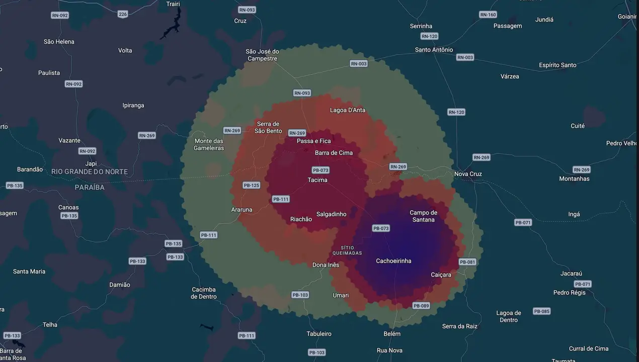 Mapa eleitoral de Xató
