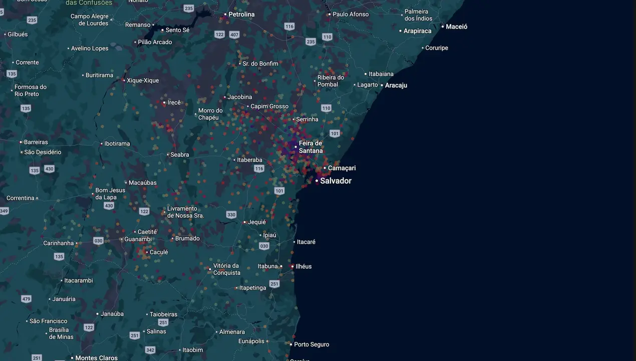 Mapa eleitoral de Zé Chico