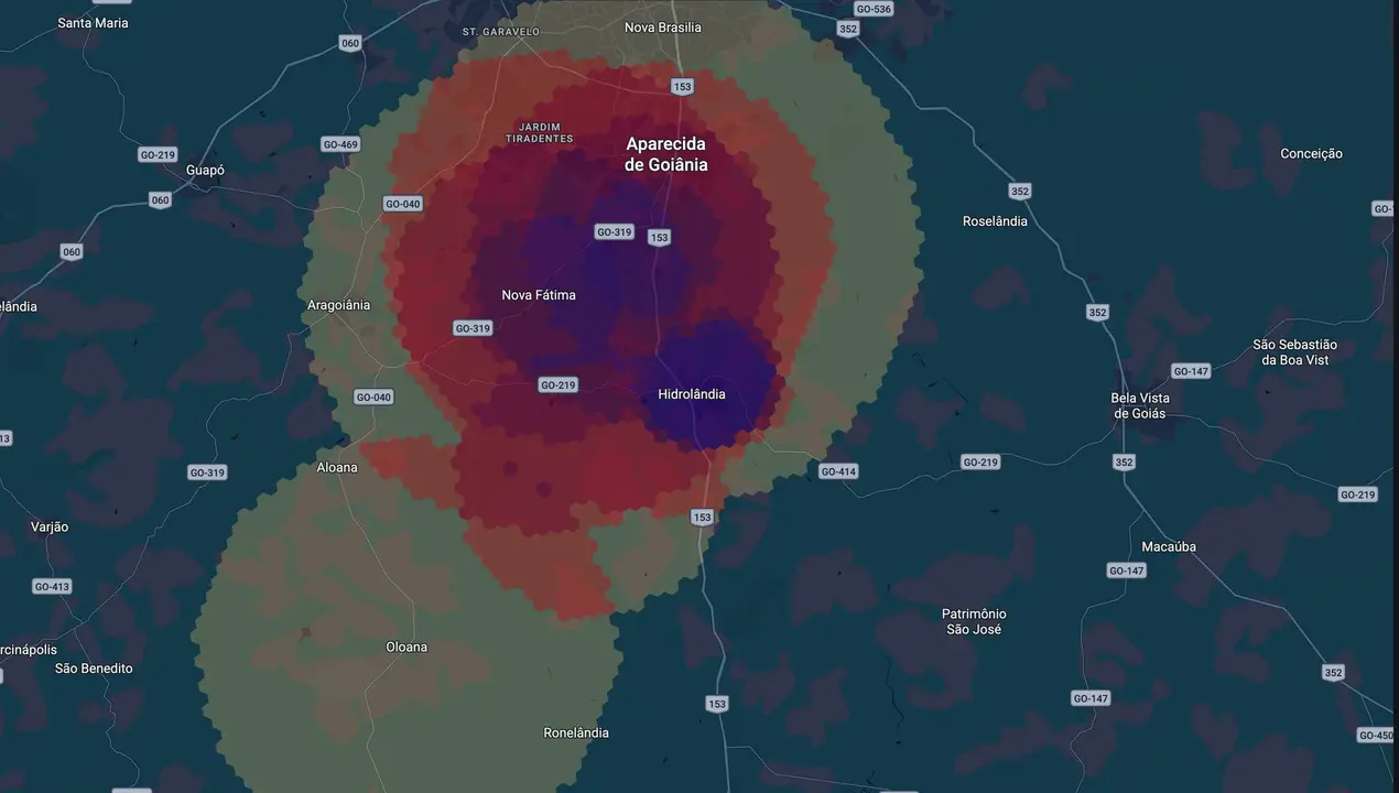 Mapa eleitoral de Zé Délio Jr