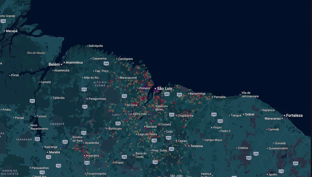 Mapa eleitoral de Zé Inacio