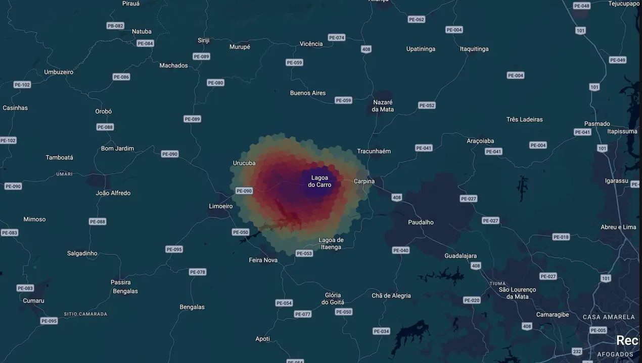 Mapa eleitoral de Zé Luiz