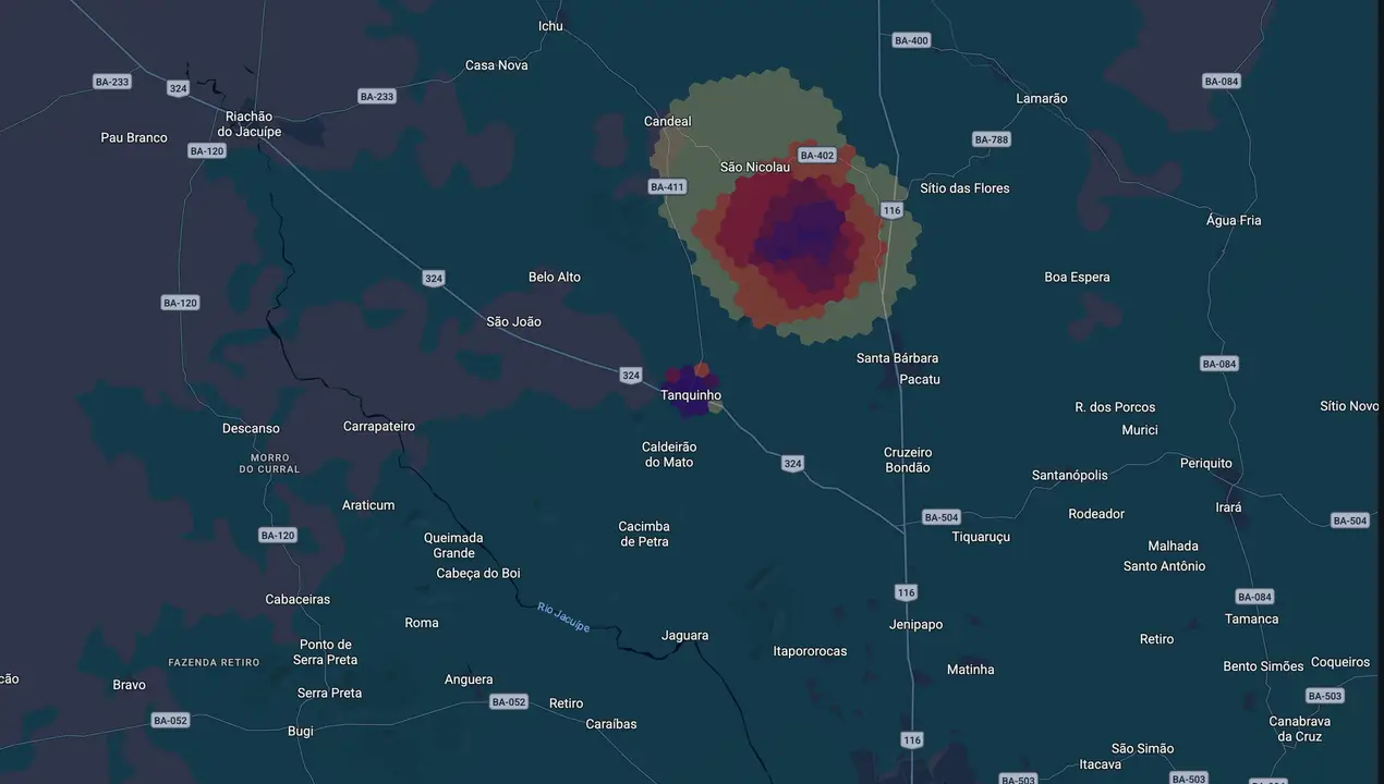 Mapa eleitoral de Zé Luiz