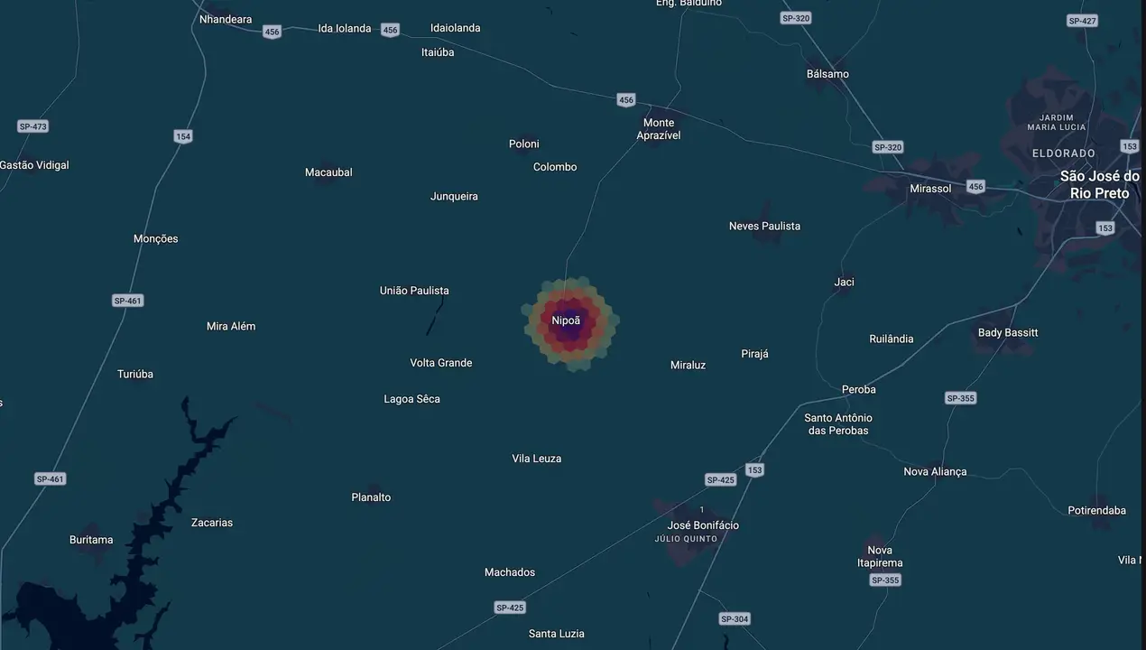 Mapa eleitoral de Zé Pedro