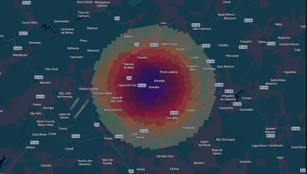 Mapa eleitoral de Ze Pretinho