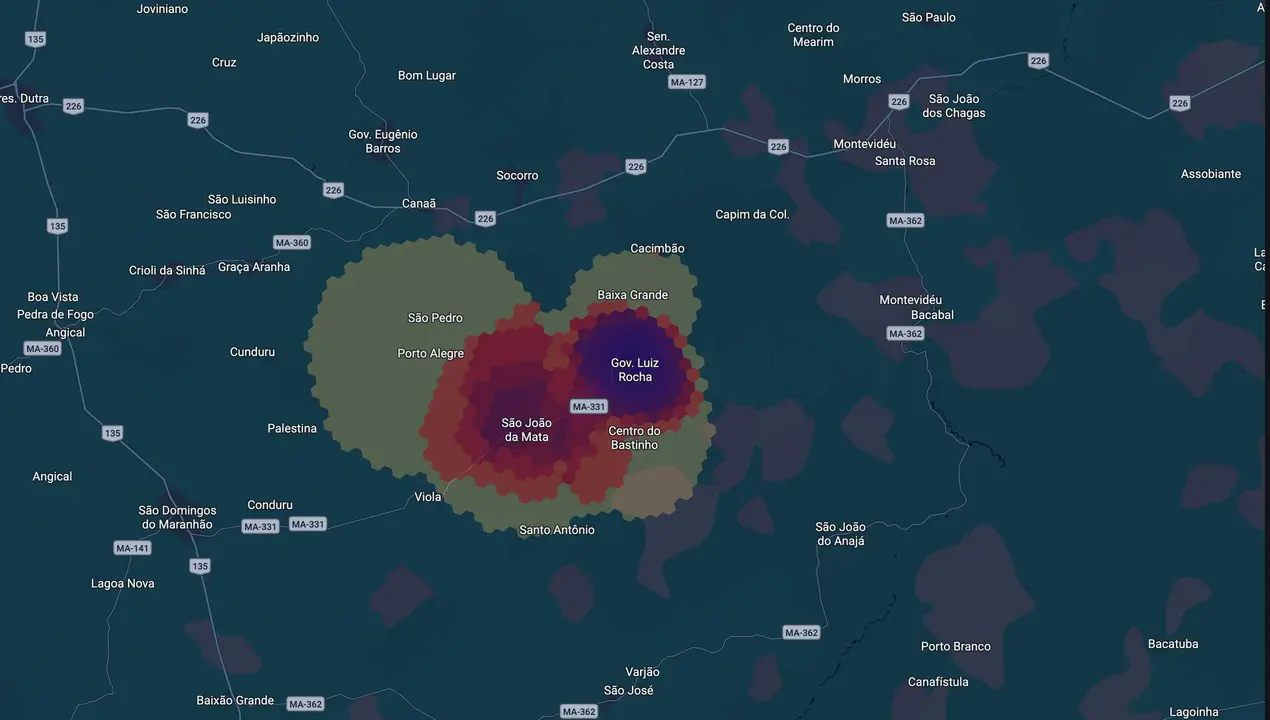 Mapa eleitoral de Zezão