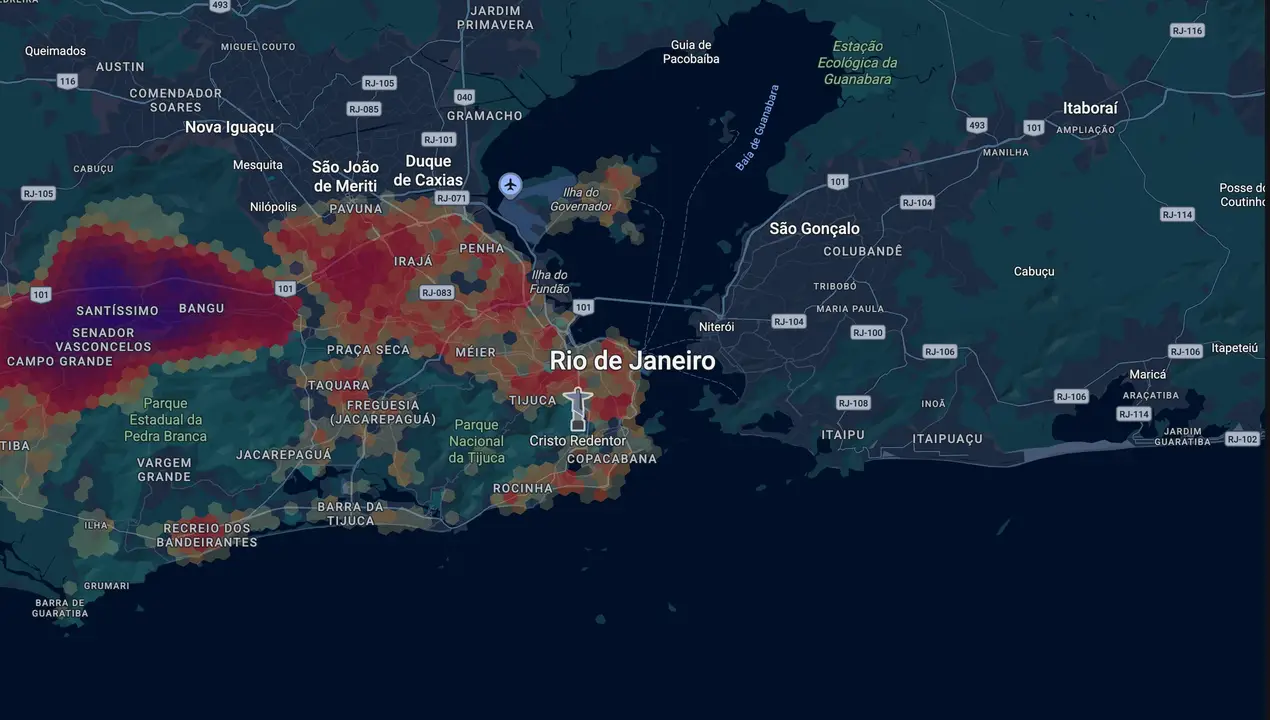 Mapa eleitoral de Zico
